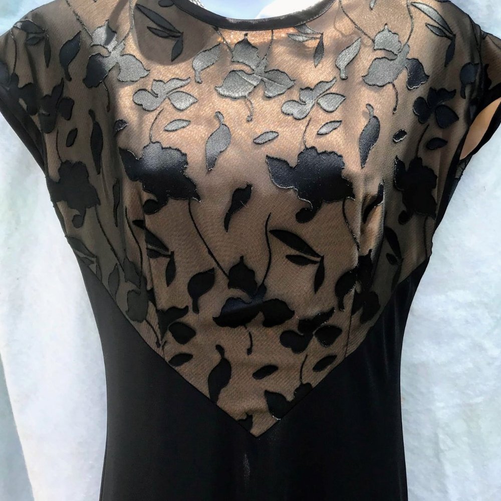 Jeffrey Dara Tom Barra Dress Black Evening  Size 6